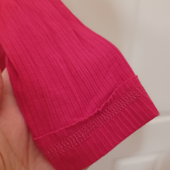 Ashlee by Amaryllis Pocket Long Sleeve Shirt Pink Women's Sz Small NWOT - Picture 3 of 6